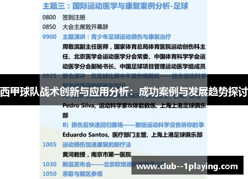 西甲球队战术创新与应用分析:成功案例与发展趋势探讨 西甲球队战术创新与应用分析:成功案例与发展趋势探讨